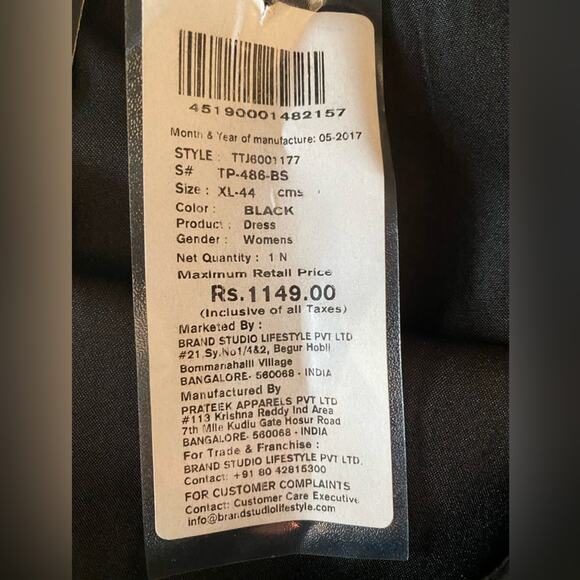 NWT Tokyo Talkies Sz XL Black Red Fully Lined Belted Sleeveless Sample Dress - Picture 9 of 13